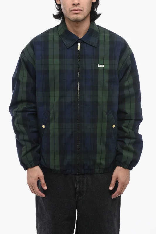 Drôle de Monsieur Tartan Windbreaker with Pile Lining