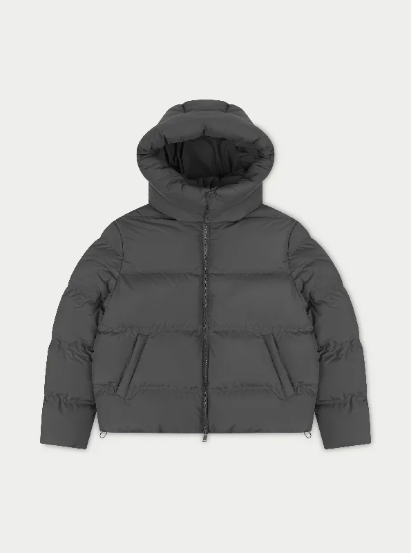 ESSENTIALS MATTE PUFFER - CHARCOAL