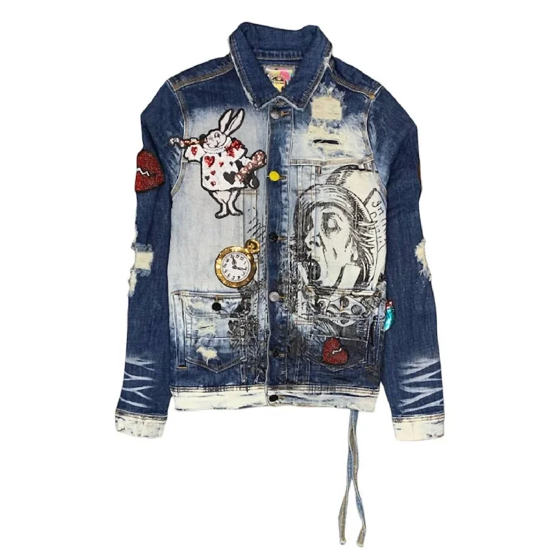 Men's Chester Cat Denim Jacket In Indigo