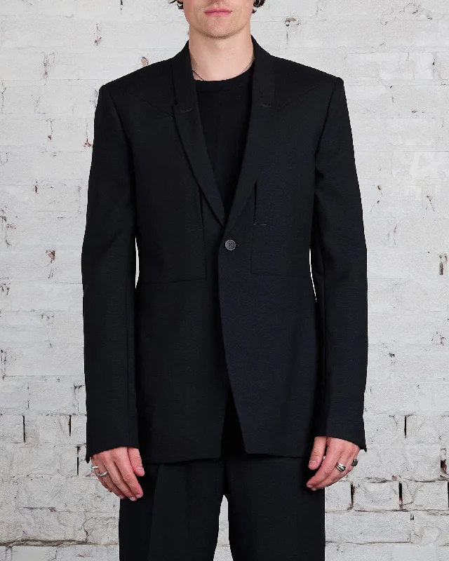 Rick Owens Fogpocket Soft Soft Blazer WGP Black