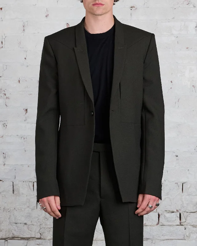 Rick Owens Fogpocket Soft Soft Blazer WGP Forest