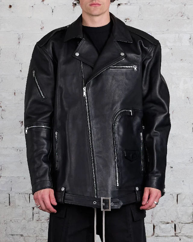 Rick Owens Runway Jumbo Bauhaus MIJ Stooges Jacket Black