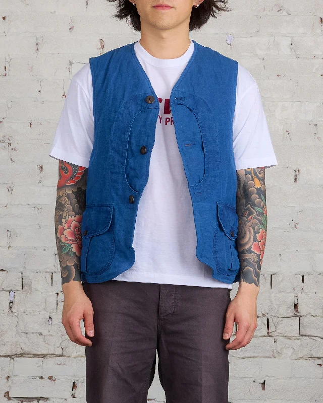 visvim Gusto Down Vest Indigo