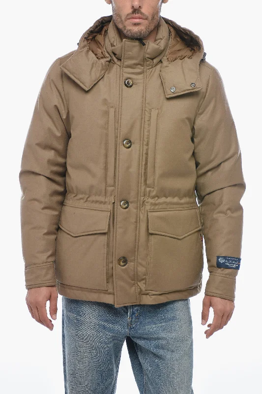 Woolrich Virgin Wool MOUNTAIN Parka with Removable Hood