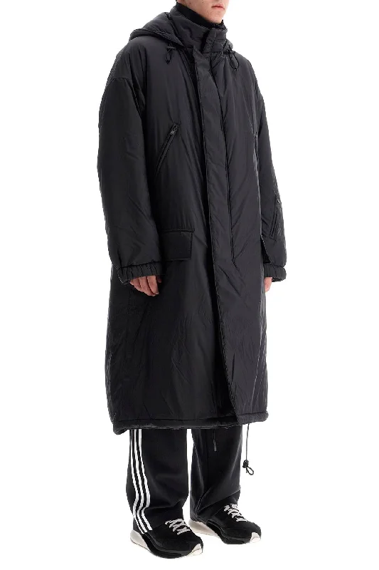 Y-3 Long Padded Nylon Parka Coat