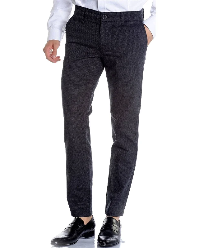 Black Slim Fit Stretch Casual Slacks