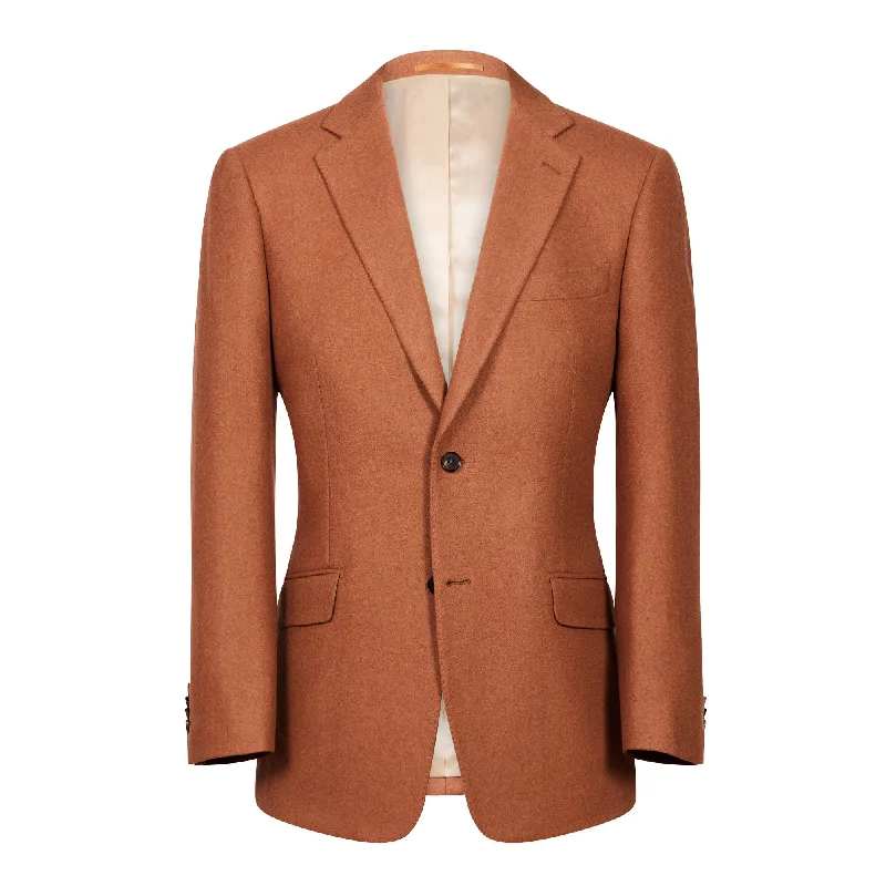 HENRY SARTORIAL Peak Lapel Blazer BROWN REG