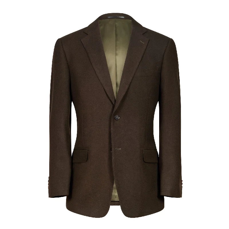 HENRY SARTORIAL Peak Lapel Blazer GREEN REG