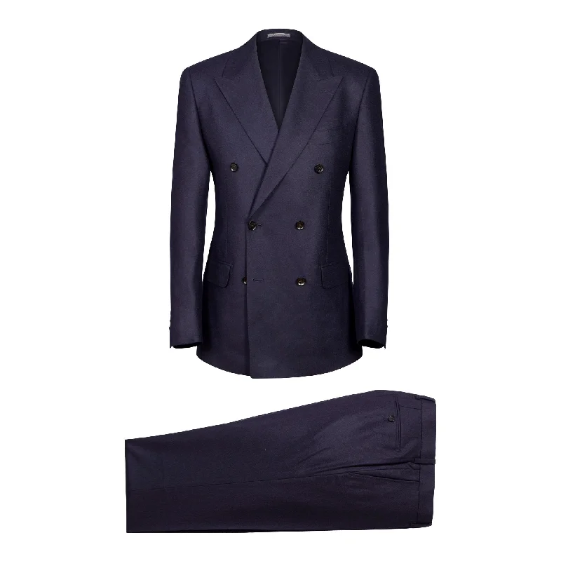 HENRY SARTORIAL Peak Lapel Suit NAVY REG