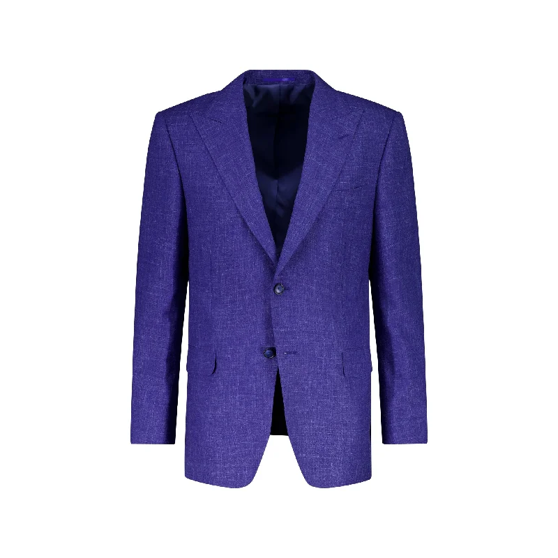 HENRY SARTORIAL Blended Wool Suit Jacket BLUE REG