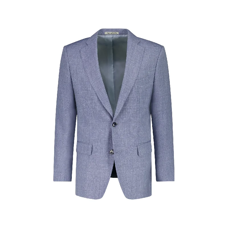 HENRY SARTORIAL Loro Piana 1/2 Canvas Blazer NAVY REG