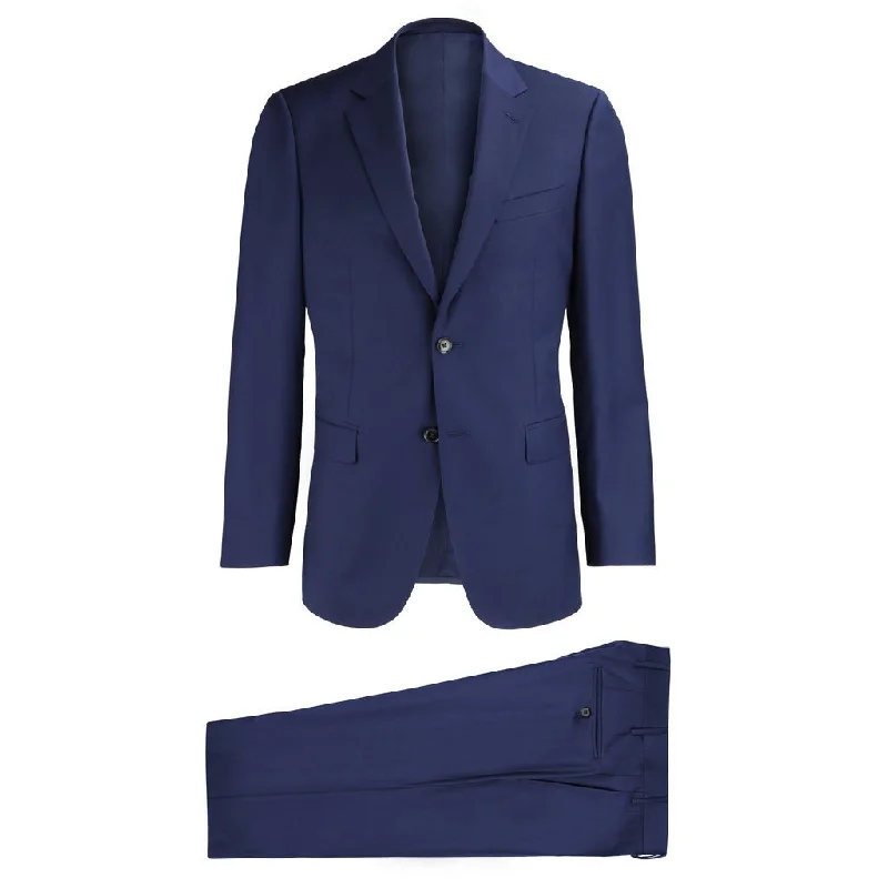 SARTORIAL EDGE Notch Lapel Slim Business Suit BLUE REG