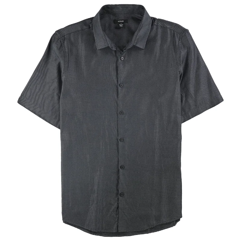 Alfani Mens Vasper Twill Button Up Shirt