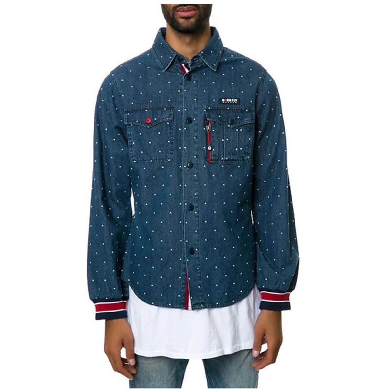 Born Fly Mens The Challenging Button Up Shirt