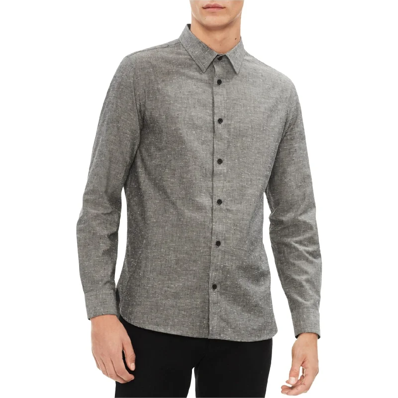 Calvin Klein Mens Confetti Button Up Shirt