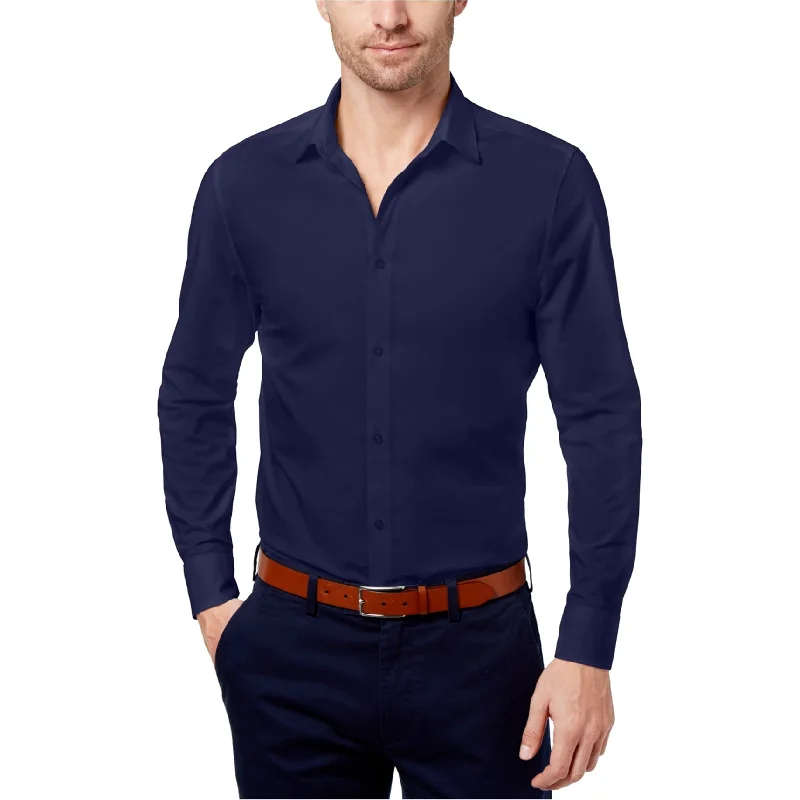 Daniel Hechter Mens Solid Button Up Shirt