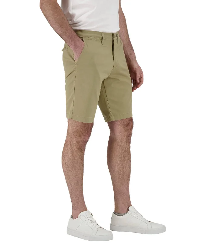 Devil Dog Stretch Twill Chino Shorts In Khaki