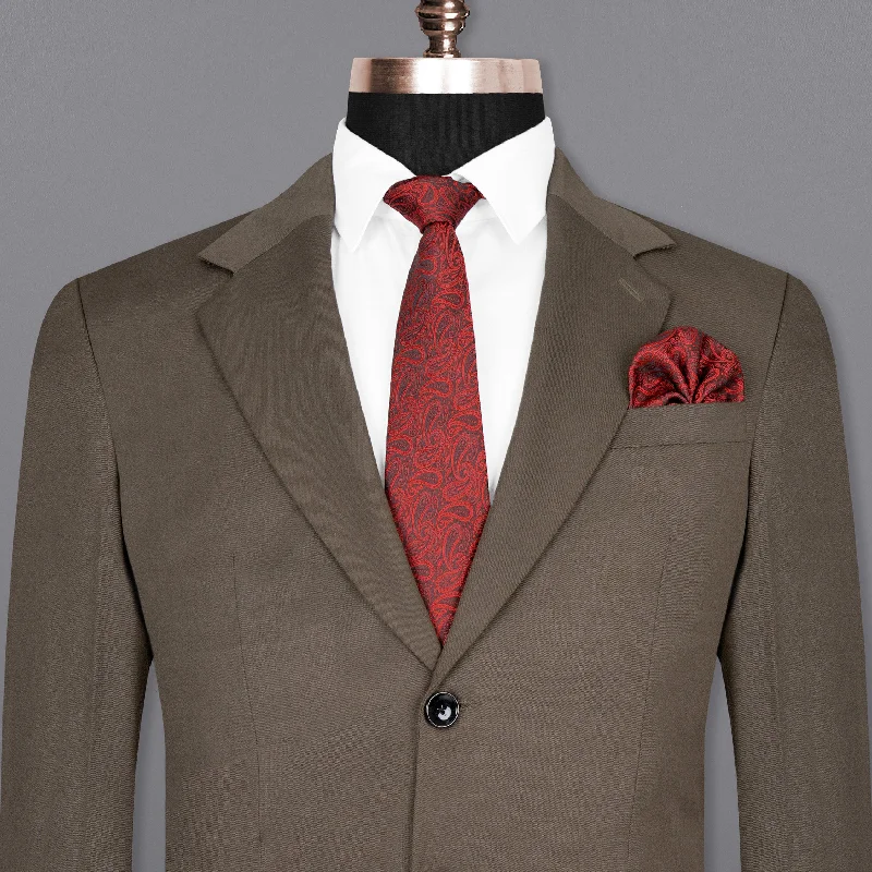 Don Juan Brown Wool Rich Blazer