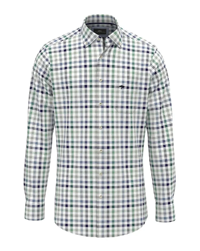 Fynch-Hatton Classic Combi Check Green Shirt