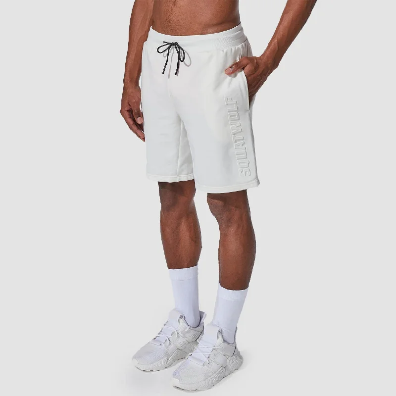 Graphic Wordmark Jogger Shorts - Star White