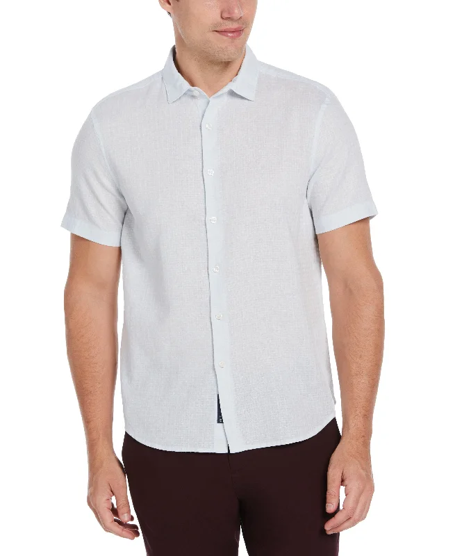 Linen Dobby Short Sleeve Shirt