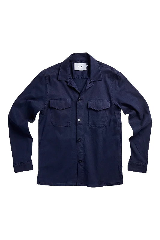 NN07 Bernard Overshirt Blue