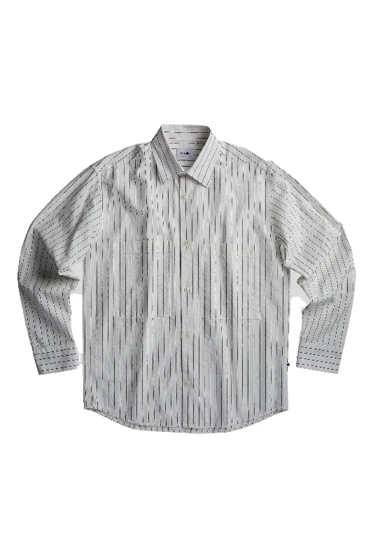 NN07 Freddy Shirt White Stripe