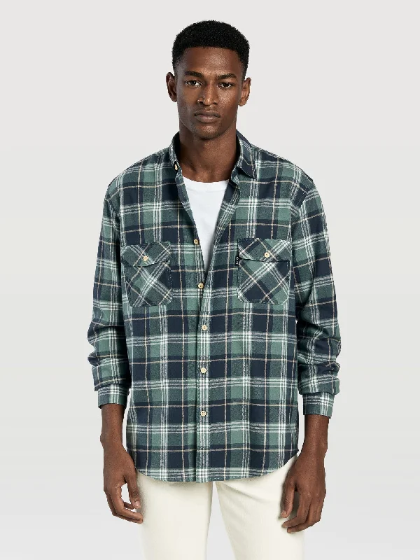 Regular fit flannel shirt