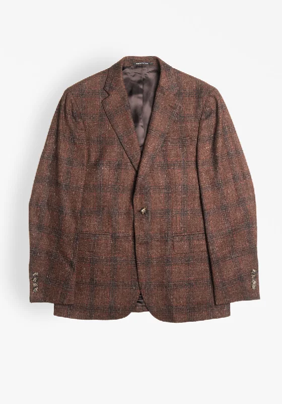 Rust Plaid Sport Coat