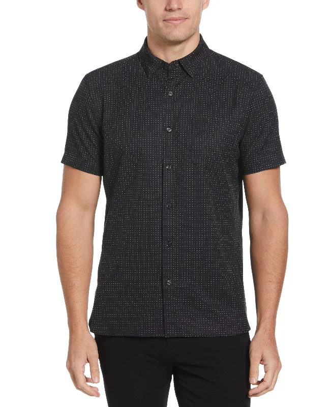 Total Stretch Slim Fit Dot Print Shirt