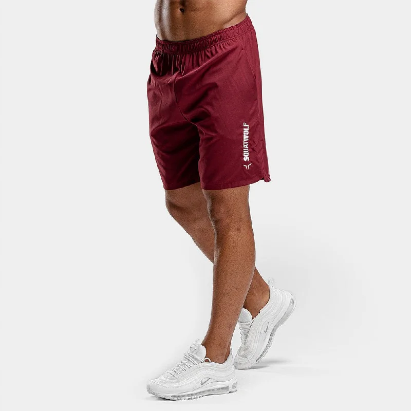 Warrior Shorts - Knee Length - Maroon