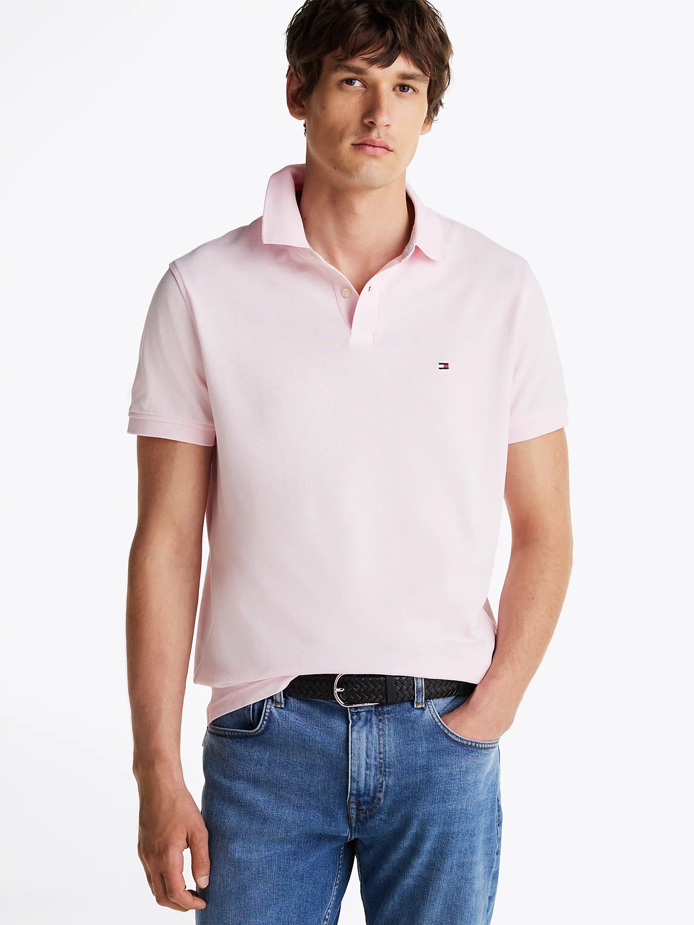 1985 Pique Polo in Pink