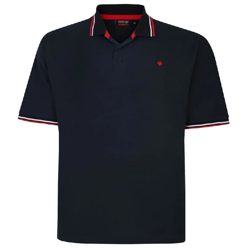 Espionage (P193) Men's Plus Size Tipped Polo in 4 Colour Options 2XL to 8XL