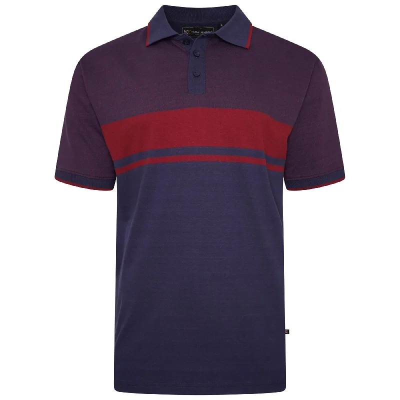 KAM Mens Plus Size Dobby Weave Polo in 2 Colour Options 2XL to 8XL