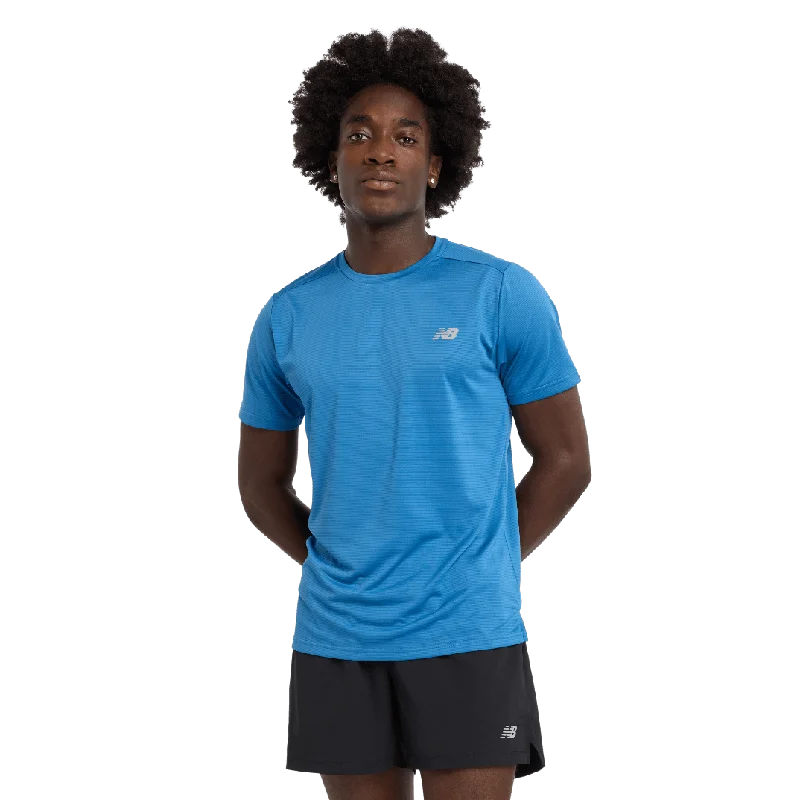 New Balance Men's Sport Essential Short Sleeve T-shirt in Blueagat AW24