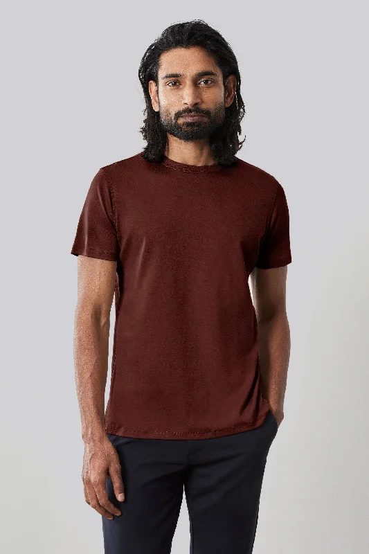 Robert Barakett Georgia SS T-Shirt Deep Red - 23336