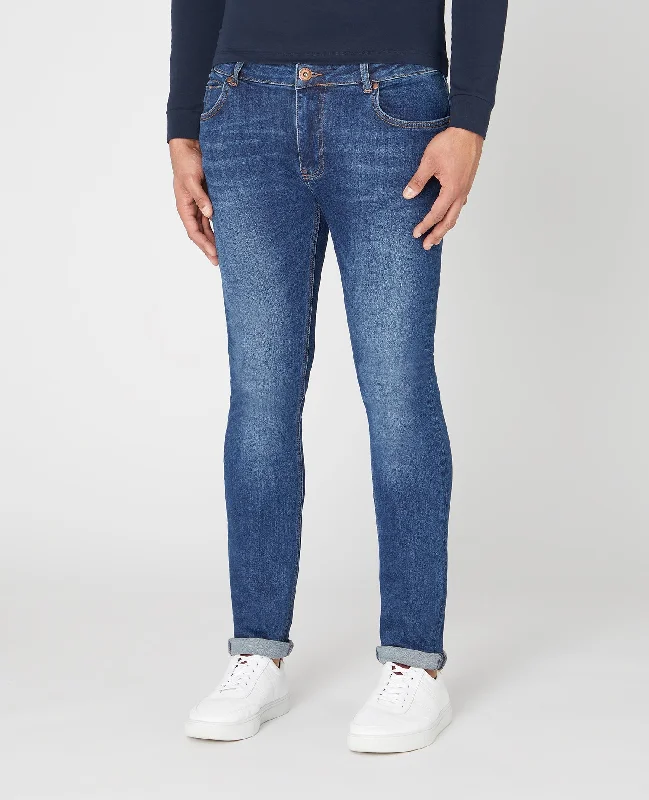 Slim Leg Cotton Stretch Jeans