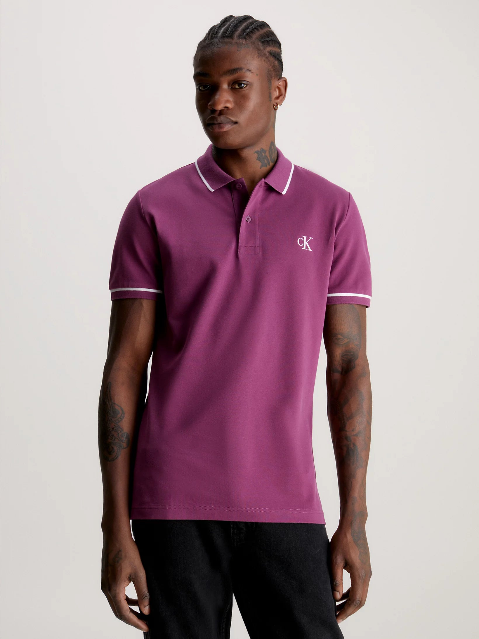 Slim Polo Shirt in Amaranth