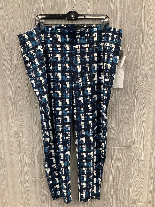 Blue Pants Dress Nina Leonard, Size 2x