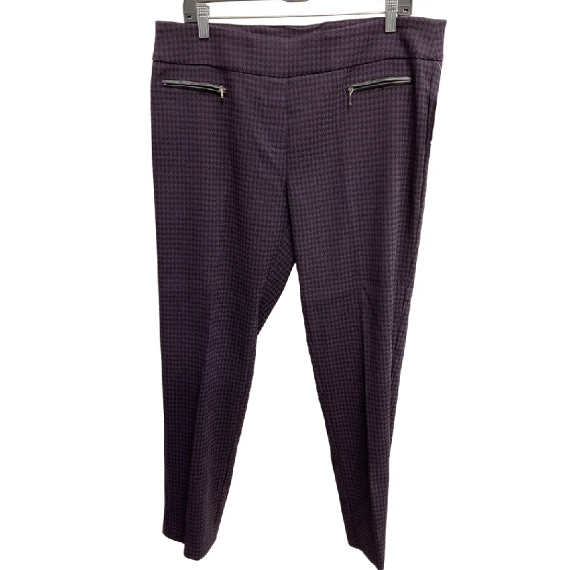 Pants Cropped By Soho Design Group In Purple, Size: Xl