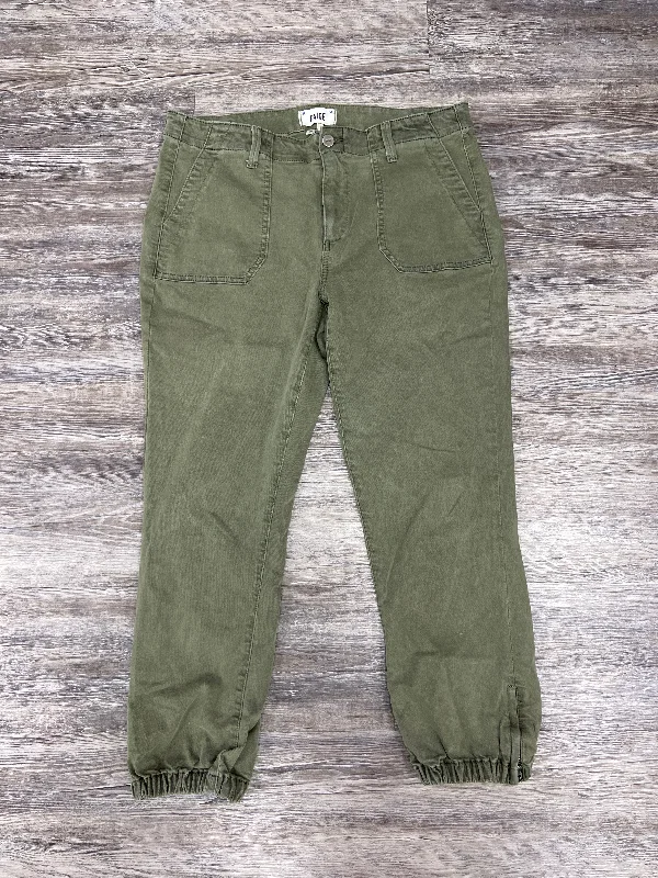 Pants Designer By Paige In Green, Size: 12