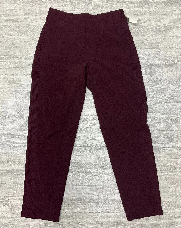 Athletic Pants By Athleta In Maroon, Size: 6