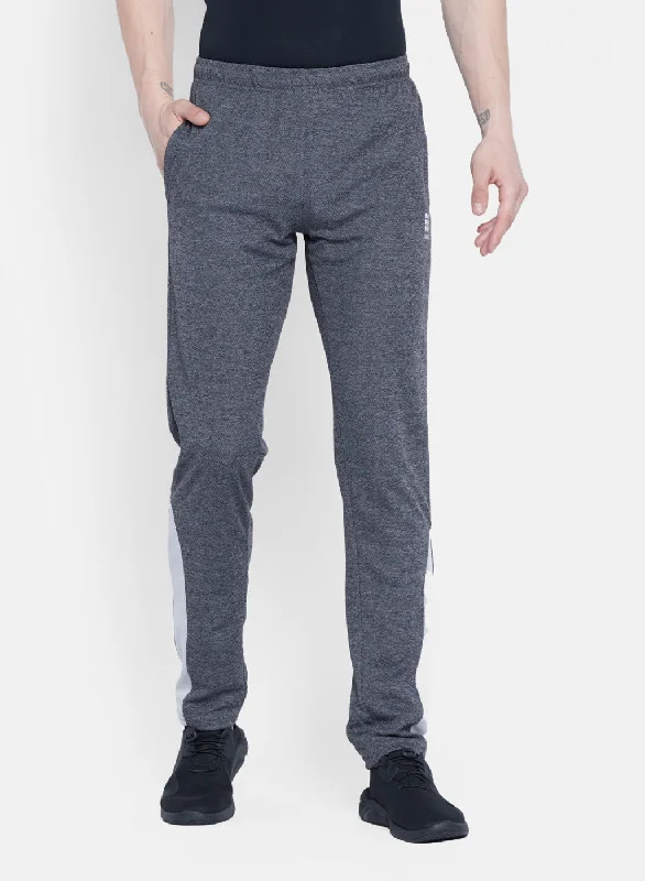 Mens Grey Self Design Lower