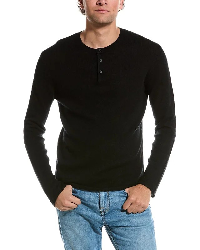 Amicale Cashmere Henley Cashmere Sweater