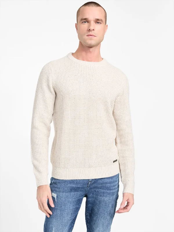 Halter Waffle-Knit Sweater