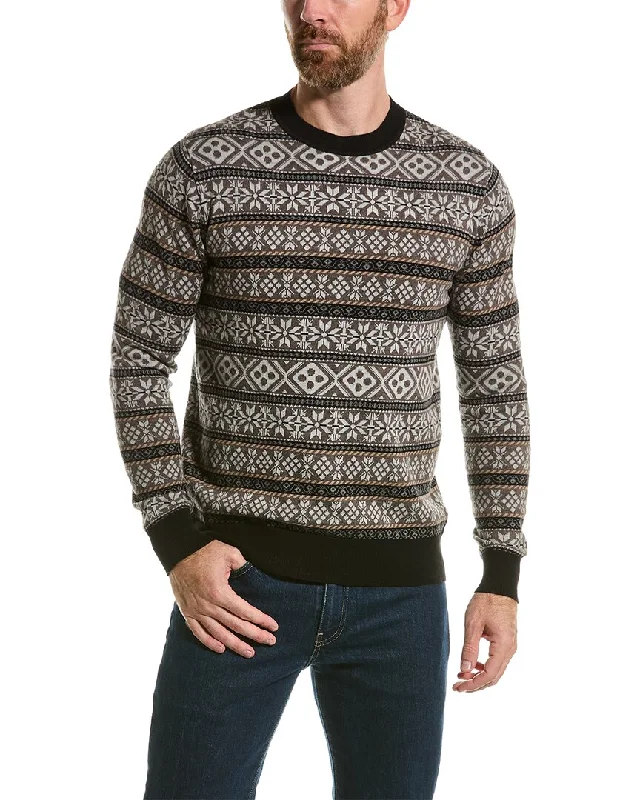 Loft 604 Fairisle Crewneck Sweater