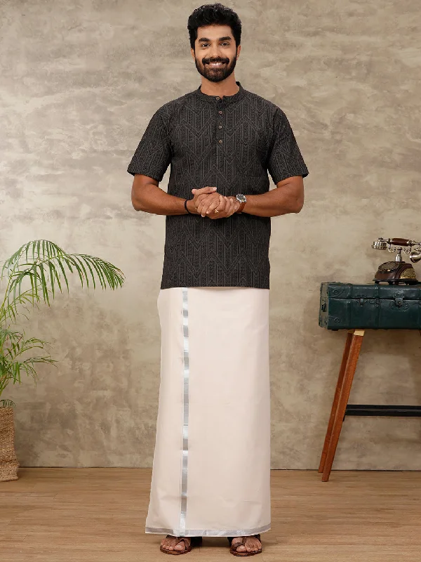 Men Single Dhoti with Matching Kurta Set OC19