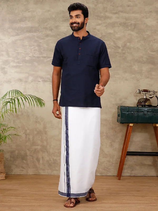 Men Single Dhoti with Matching Kurta Set PB20