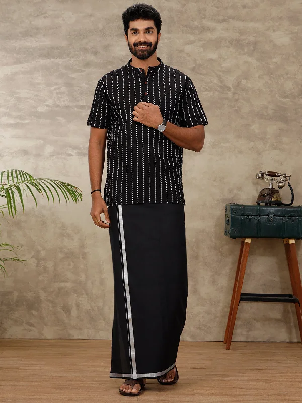 Men Single Dhoti with Matching Kurta Set PB28