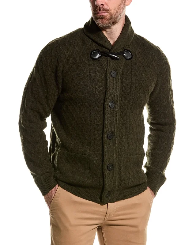 Paisley & Gray Toggle Wool-Blend Shawl Collar Cardigan